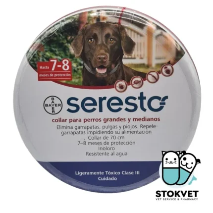 Collar Seresto de 70cm para perros grandes y medianos