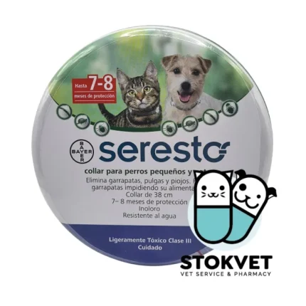 Collar Seresto de 38cm para perros pequeños y gatos