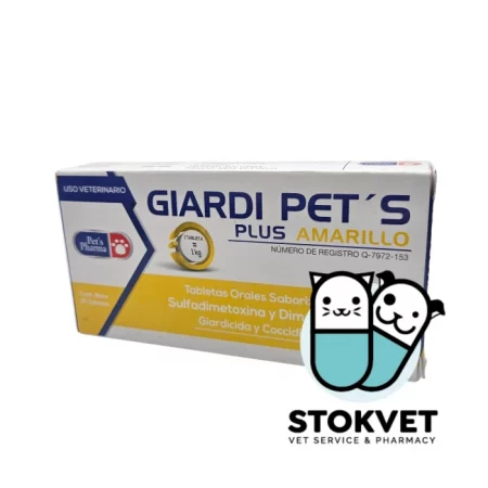 Giardi Pets Plus Amarillo caja con 20 tabletas