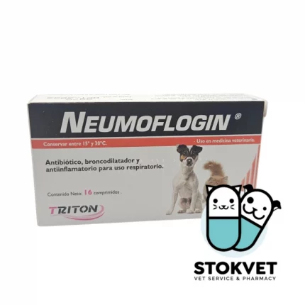 Antibiótico en comprimidos NEUMOFLOGIN caja de 16 unidades