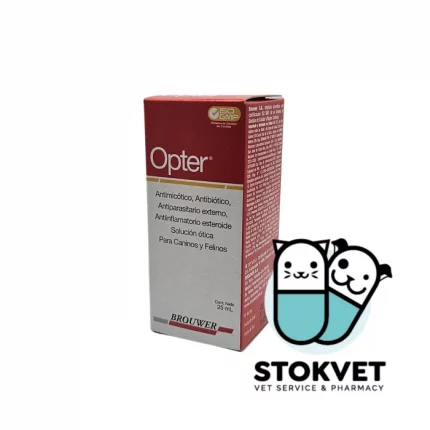 Solución ótica Opter de 25ml para perros y gatos