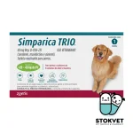 Simparica TRIO tabletas masticables para perros de 20kg a 40kg