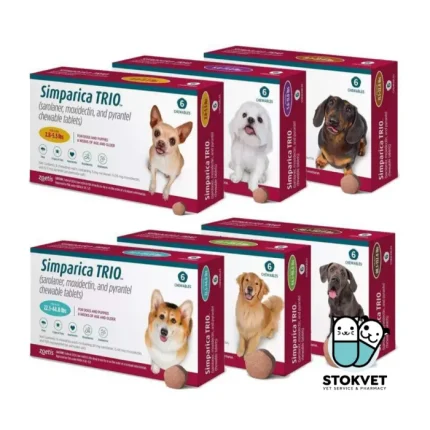 Simparica TRIO tabletas masticables para perro