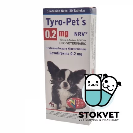Tratamiento para hipotiroidismo Tyro-Pets 0.2mg en tabletas 