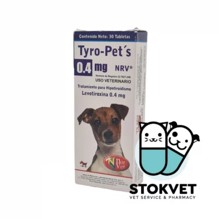 Tratamiento para hipotiroidismo Tyro-Pets 0.4mg en tabletas 